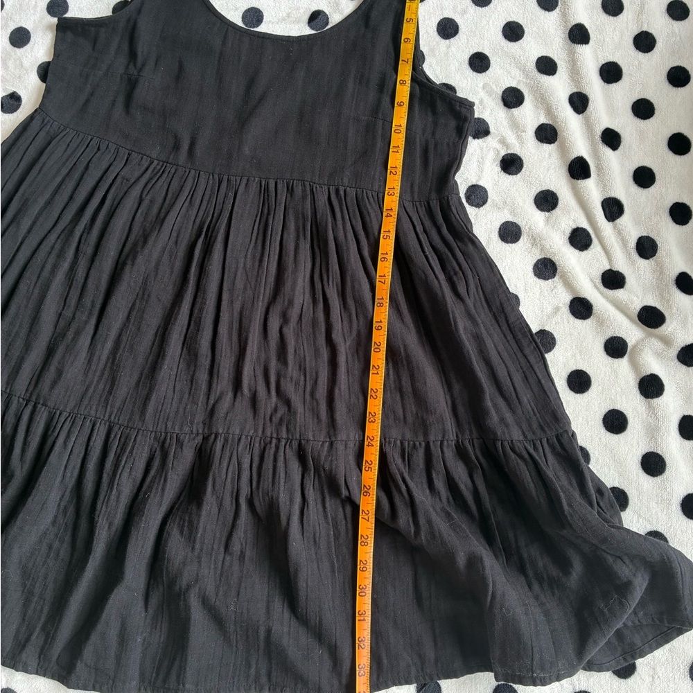 ICHI Black Tiered Sleeveless Mini Dress - Picture 11 of 11